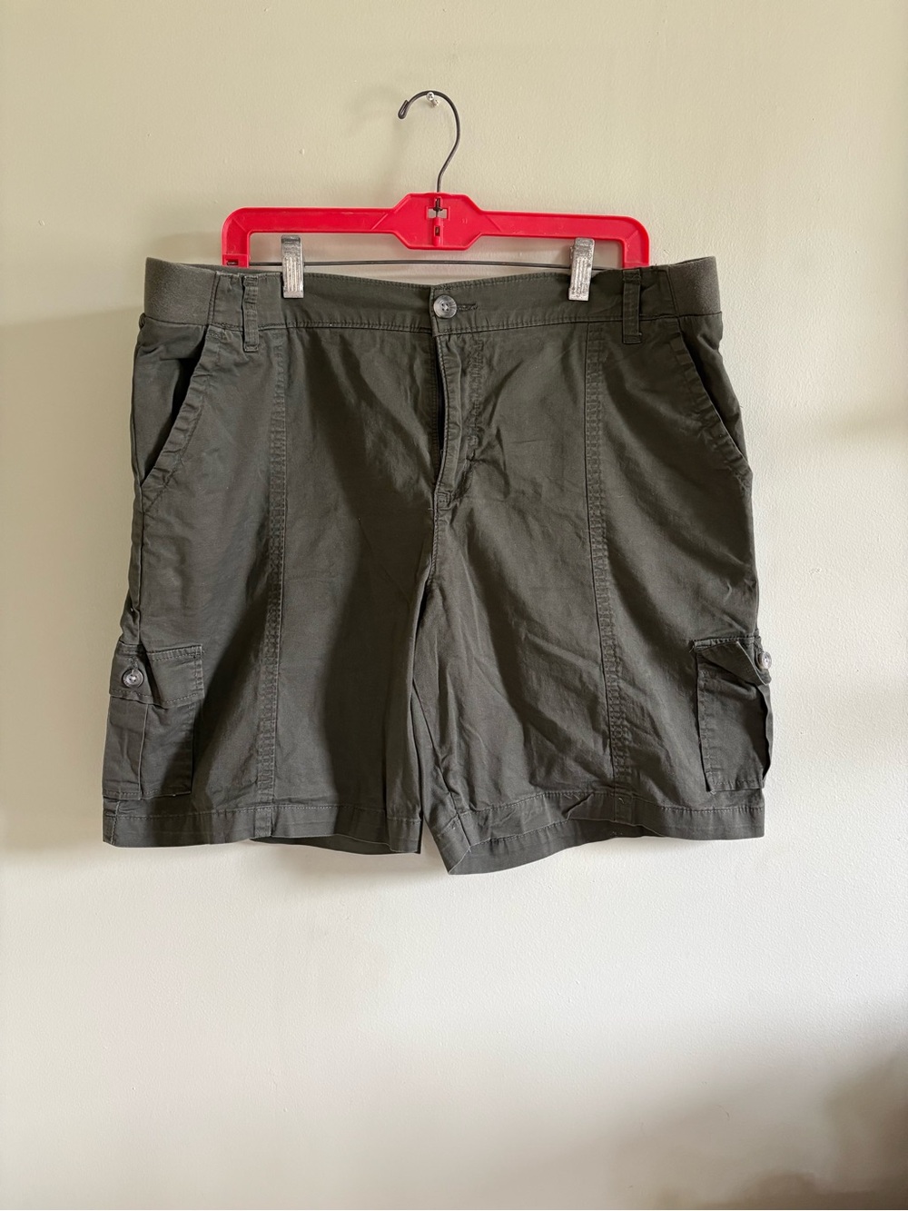 Lee Women’s Cargo Shorts in Dark Olive
